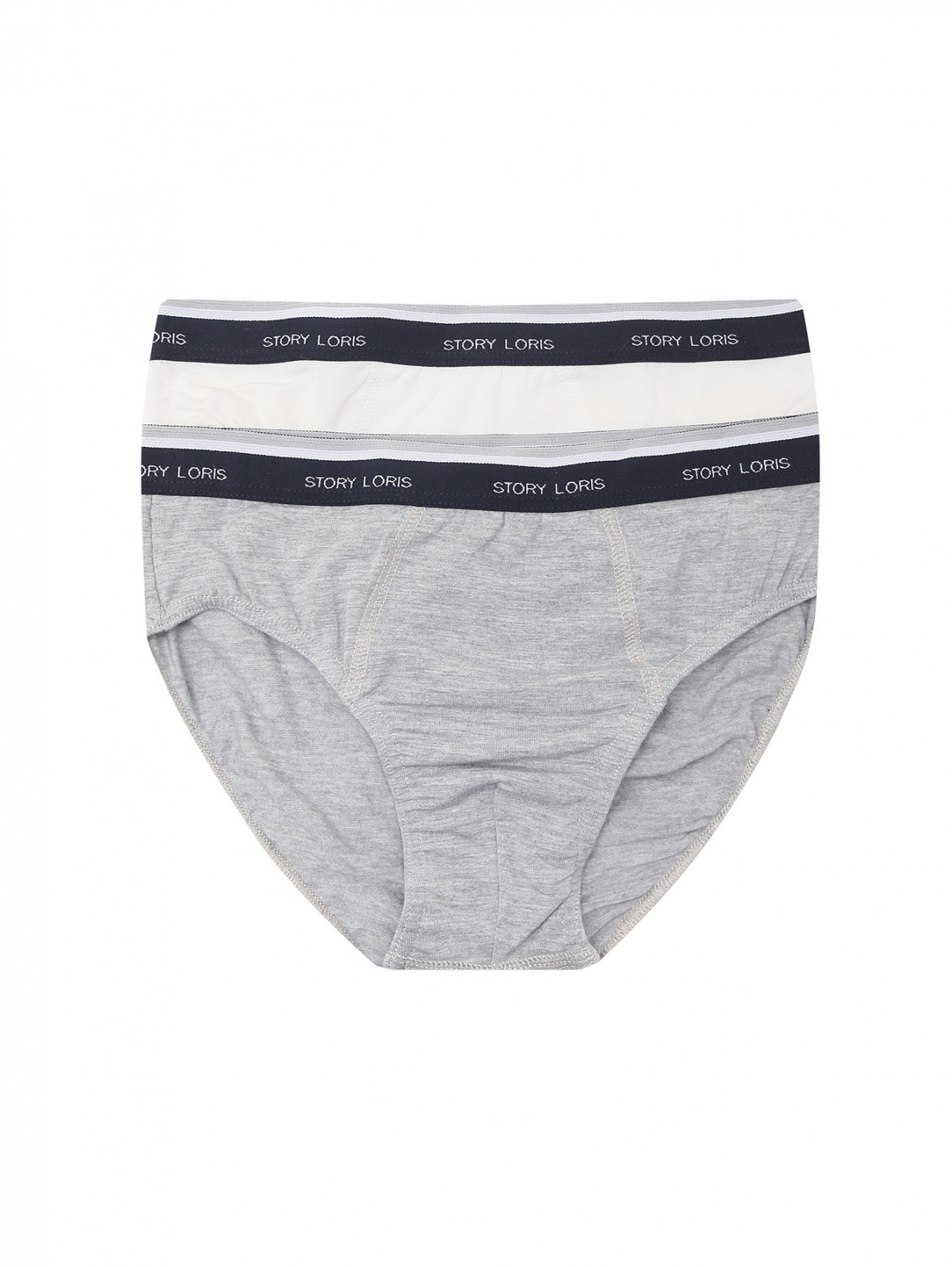 Трусы 2 шт. STORY LORIS белый/серый Мальчики 4 года