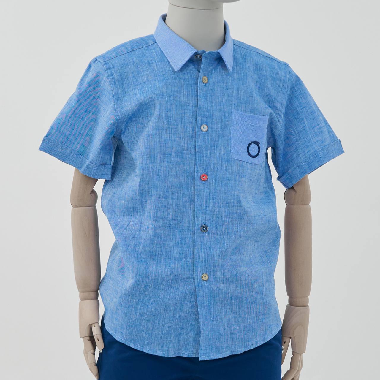 Рубашка TRUSSARDI голубой Мальчики 8 лет