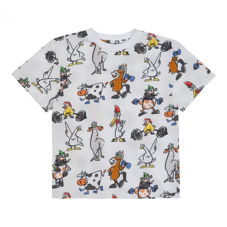 Футболка STELLA McCARTNEY Мальчики разноцветный 4 года