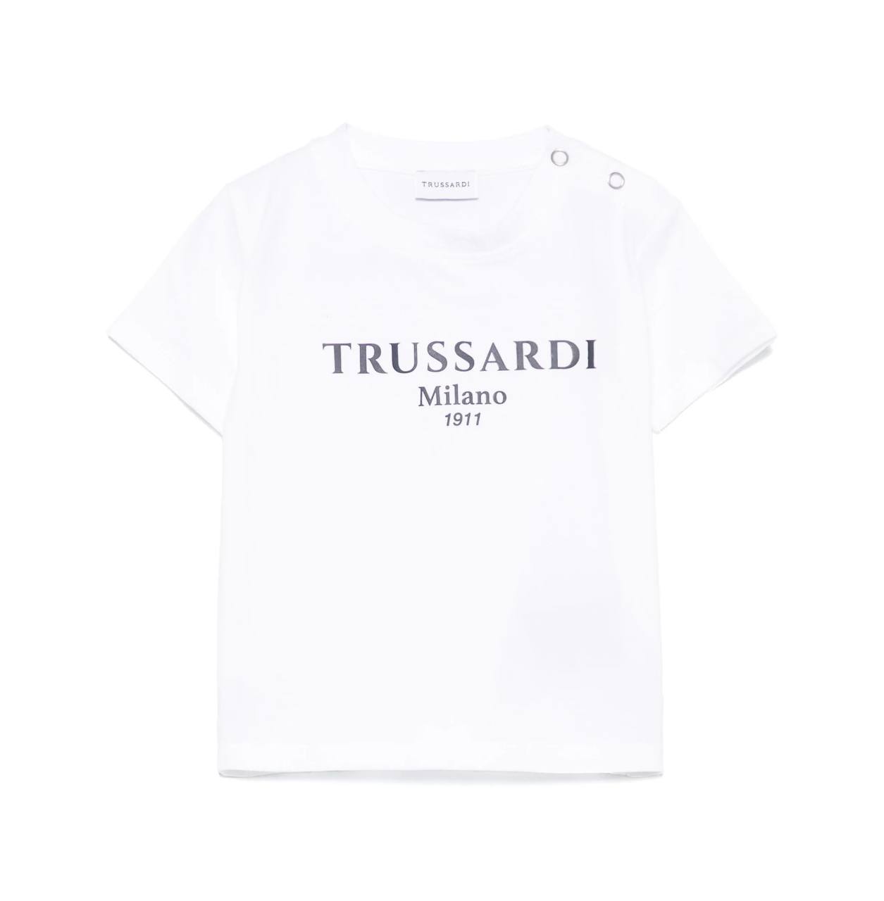 Футболка TRUSSARDI Мальчики белый/синий 12м