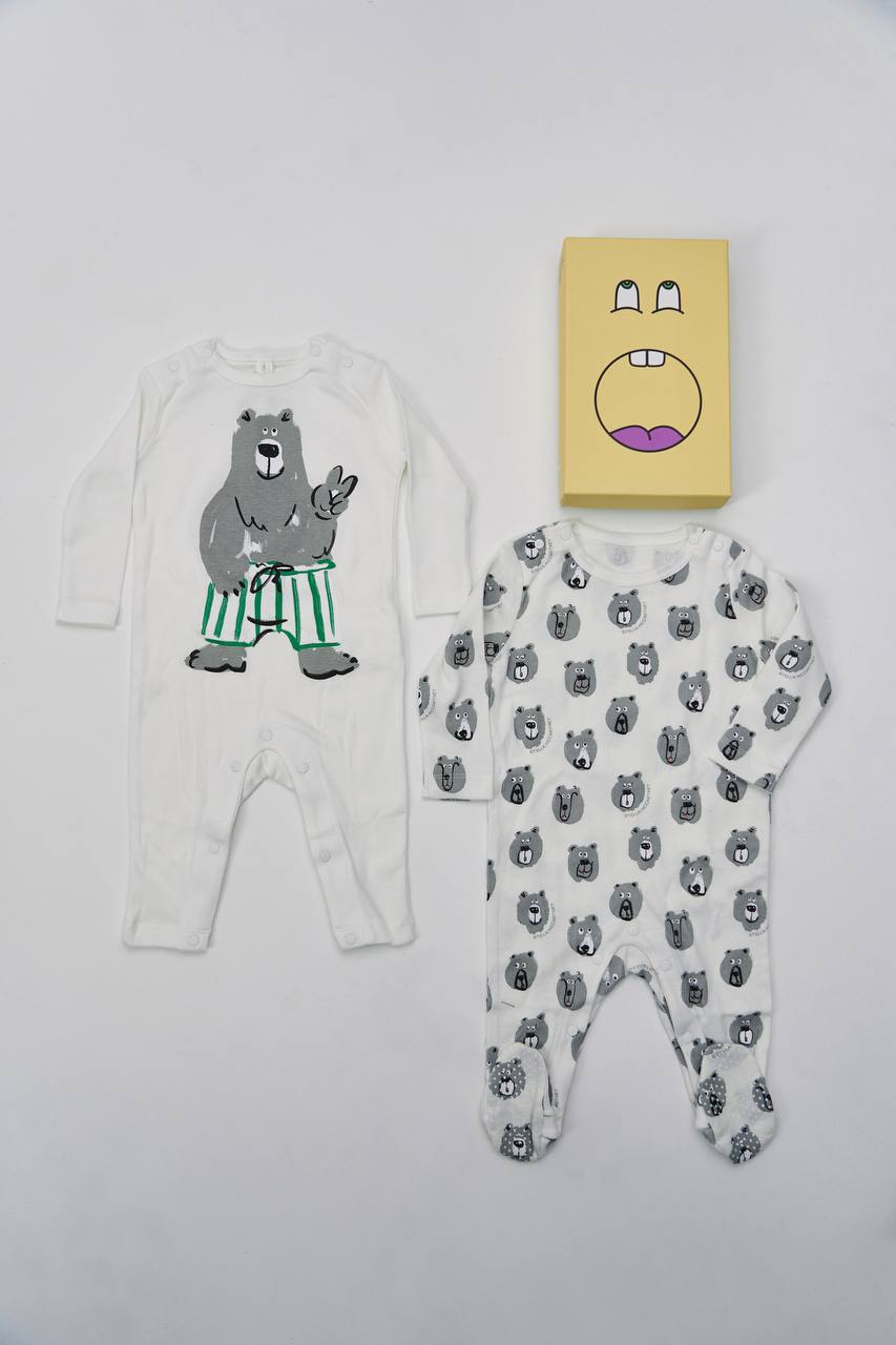 Комбинезон 2 шт STELLA McCARTNEY Мальчики молочный/разноцветный 6 м