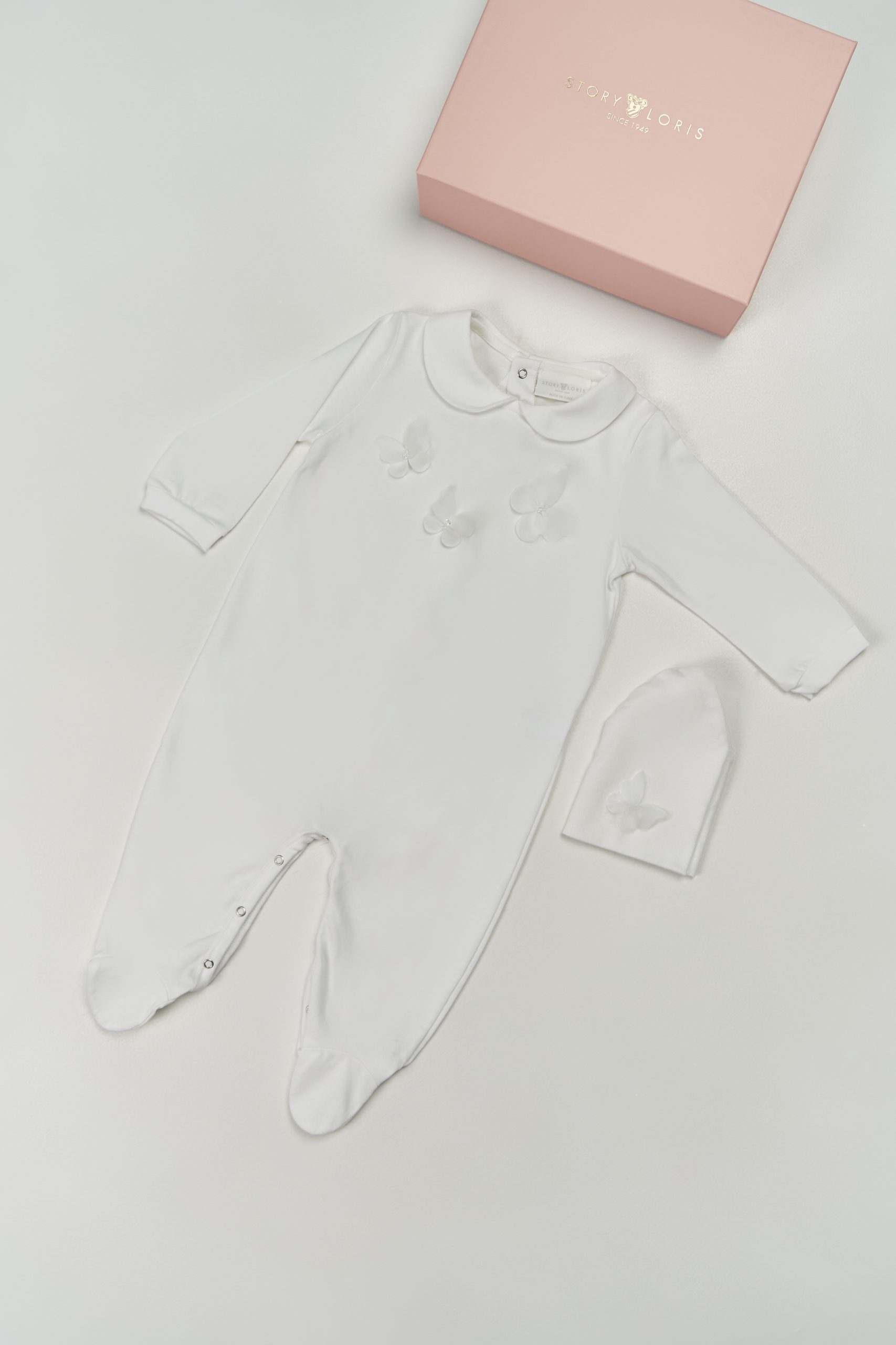 Комбинезон с шапкой STORY LORIS белый Универсальный 3 м