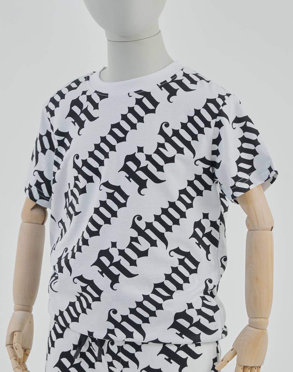 Футболка RICHMOND белый/черный Мальчики 4 года