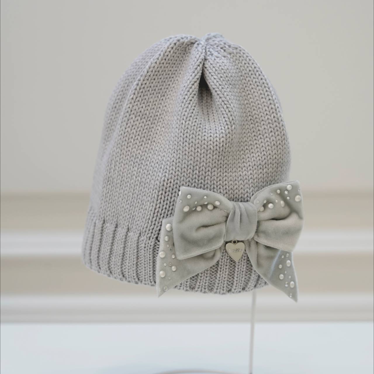 Шапка IL TRENINO Девочки светло-серый 3-4 года