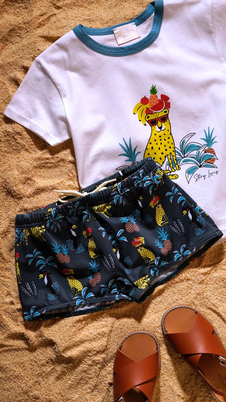 Плавательные шорты STORY LORIS LUXURY зеленый Мальчики 4 года