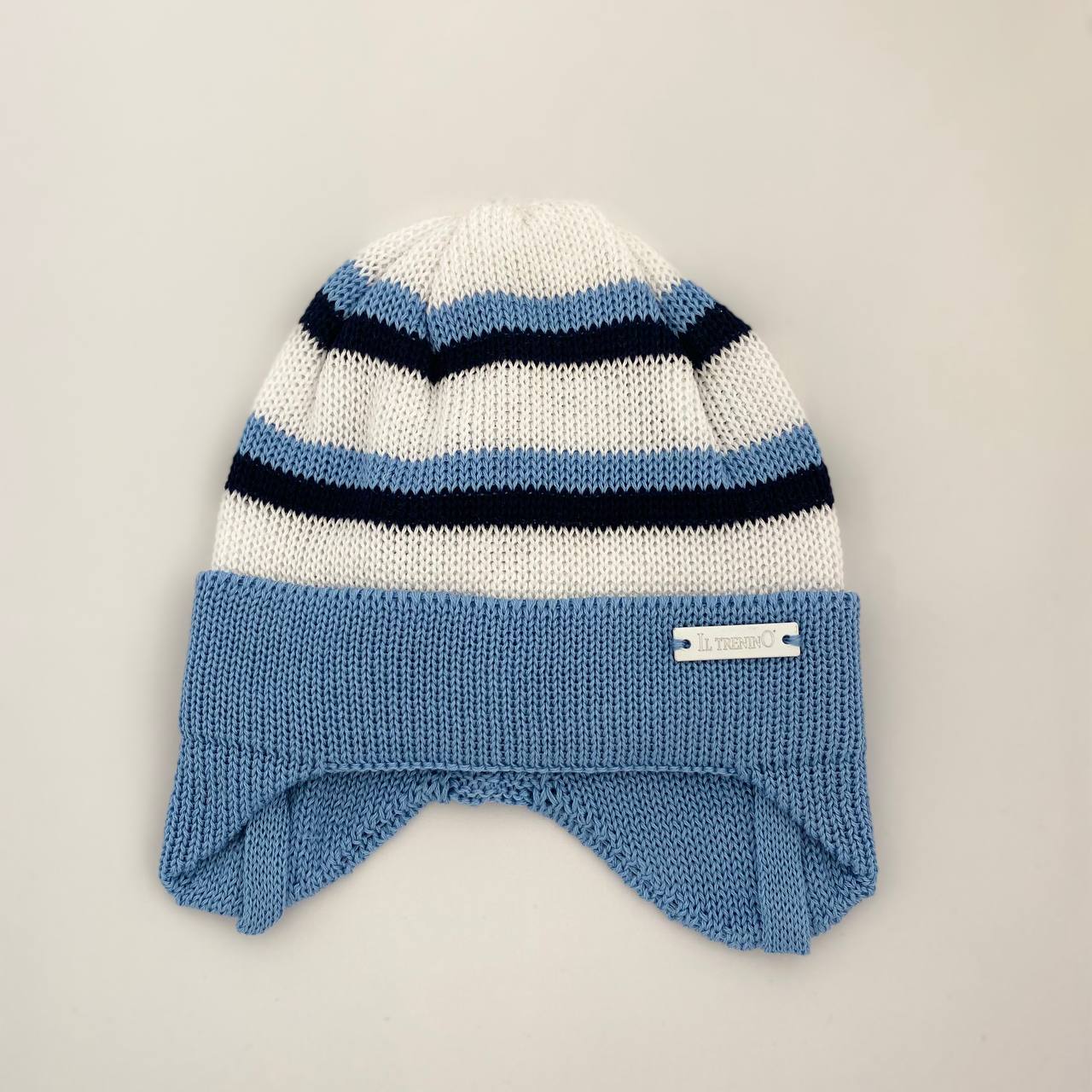 Берет IL TRENINO белый/синий Мальчики