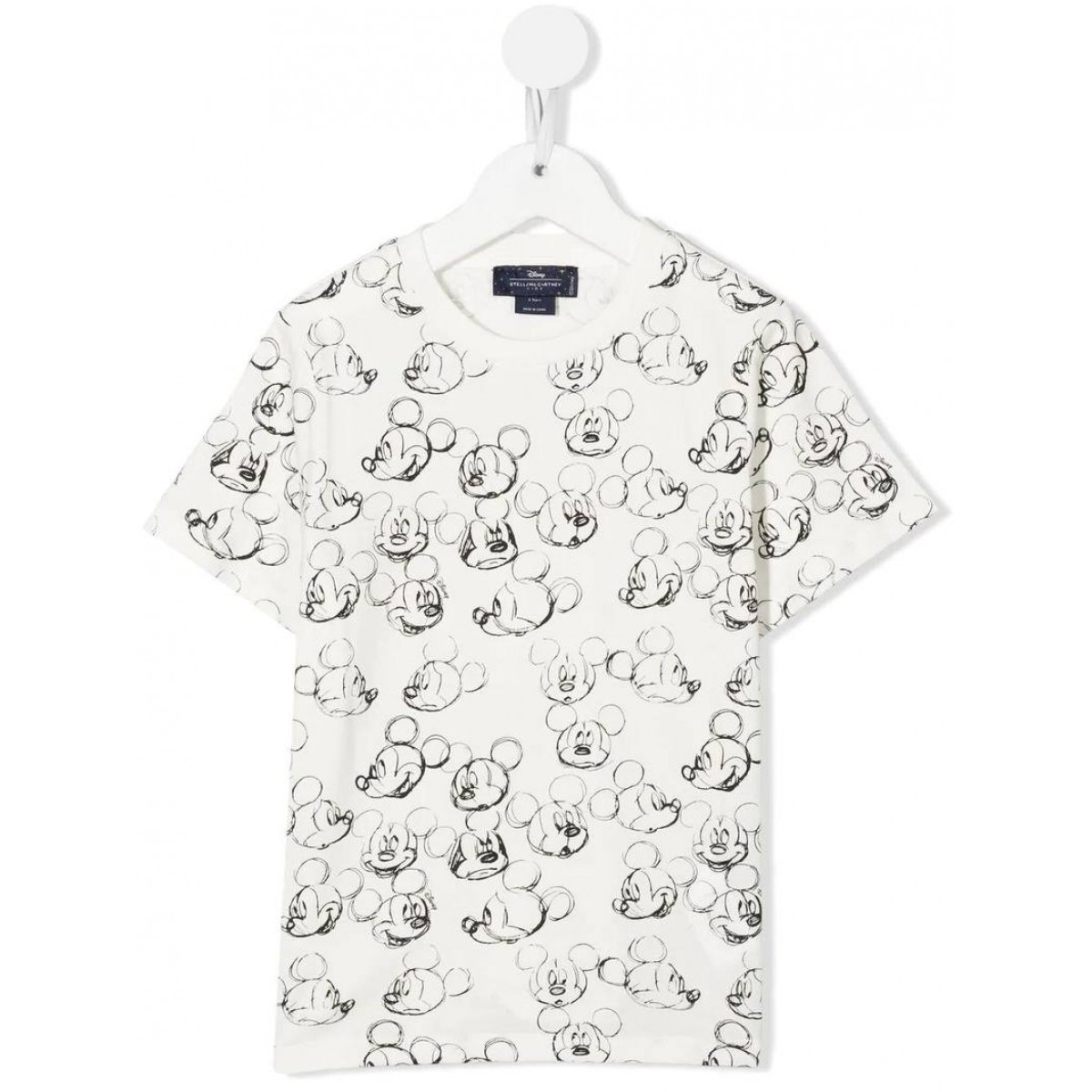 Футболка STELLA McCARTNEY Мальчики молочный/черный 2 года