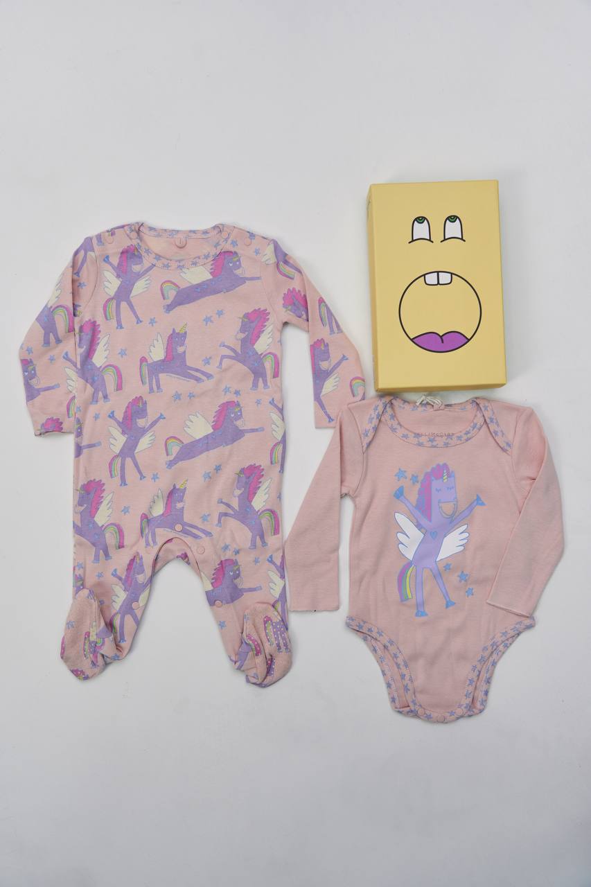 Комбинезон с боди STELLA McCARTNEY Девочки розовый/разноцветный 6 м