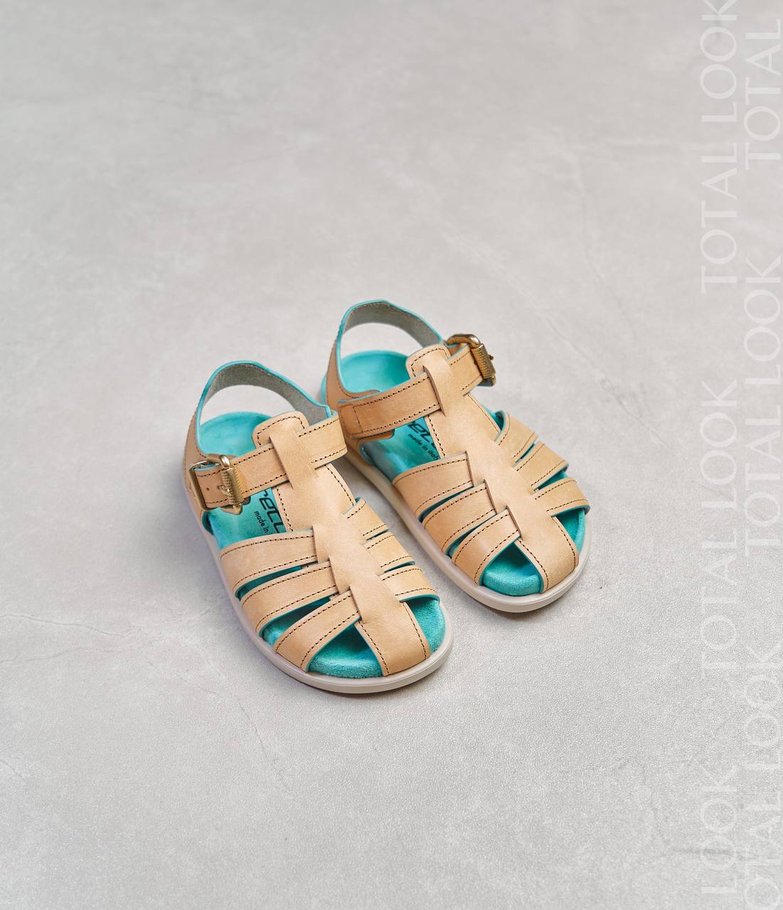 Сандалии JARRETT бежевый/зеленый Девочки 28