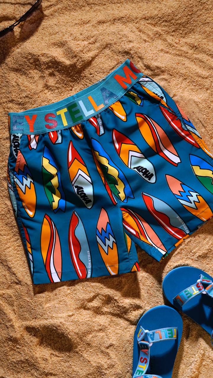 Плавательные шорты STELLA McCARTNEY синий Мальчики 8 лет