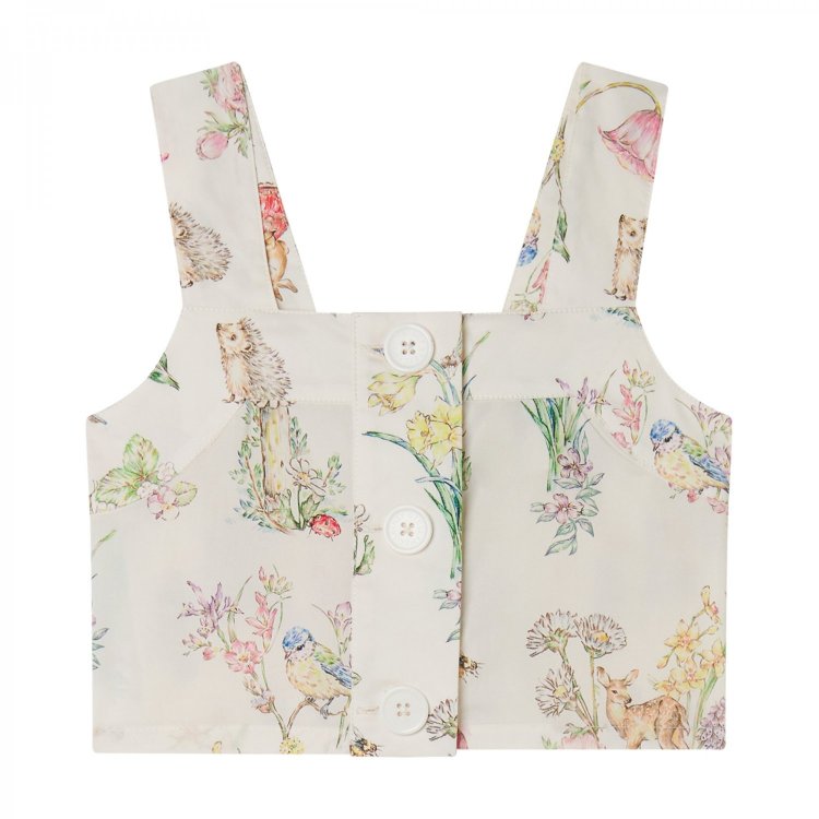 Блузка-топ STELLA McCARTNEY Девочки молочный/разноцветный 6лет