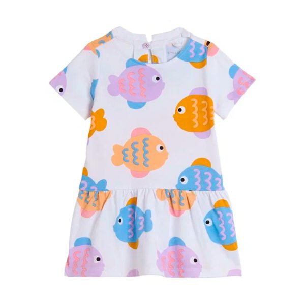 Платье STELLA McCARTNEY Девочки белый/разноцветный 36 м