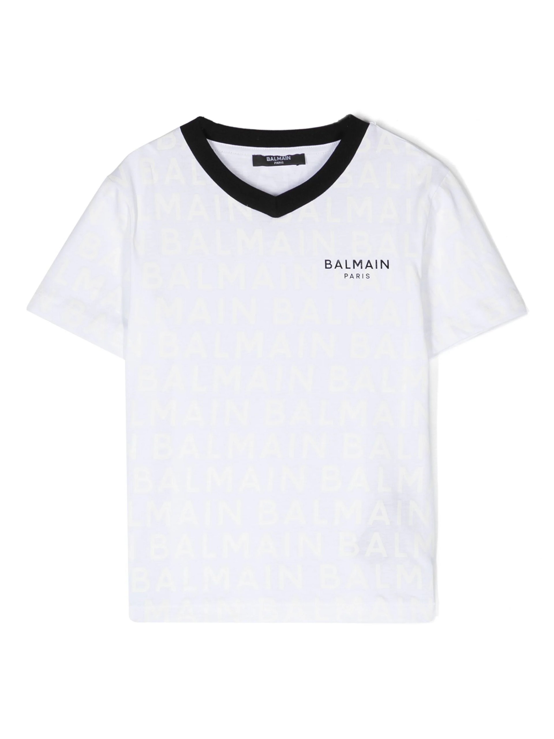 Футболка BALMAIN белый/черный Мальчики 10 лет