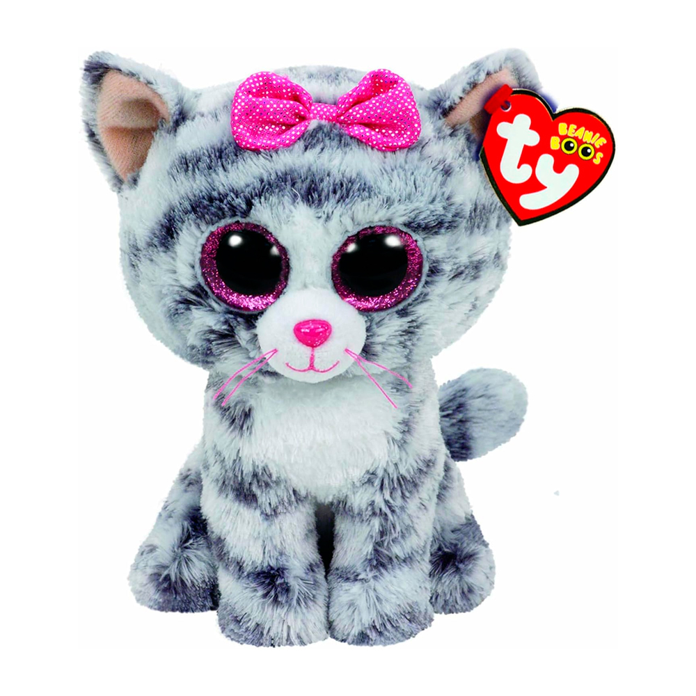Мягкая игрушка TY серая кошка Kiki
