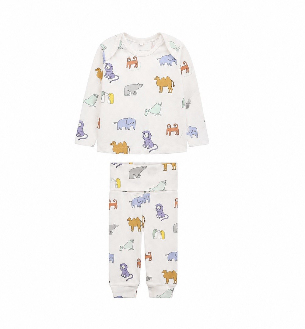 Кофта с брюками STELLA McCARTNEY Мальчики молочный/разноцветный 9 м